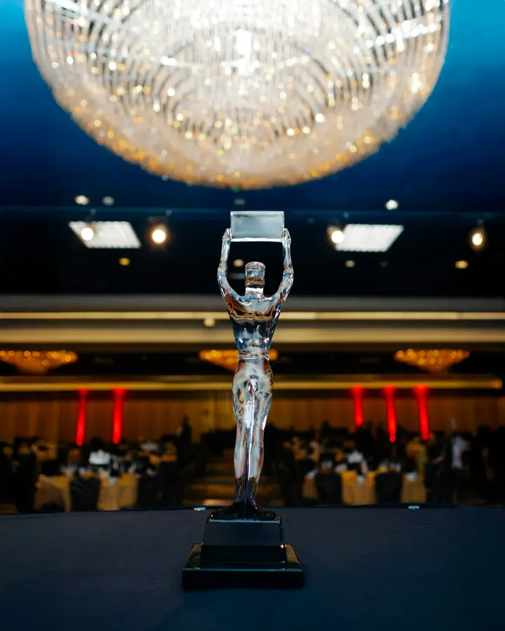 Awards night in a ballroom