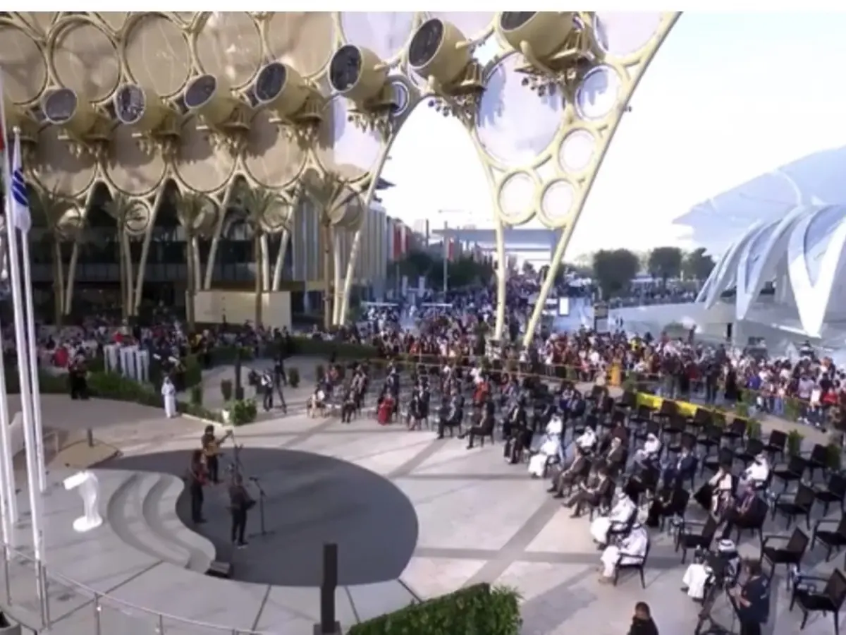 Live performance at Expo 2020 Dubai with a large audience