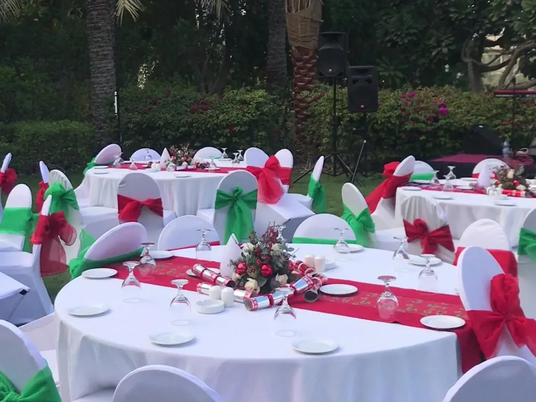 Italian-themed villa party in a Dubai garden